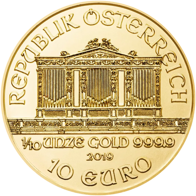 Österreich 1/10 Unze Gold 999,9 2019