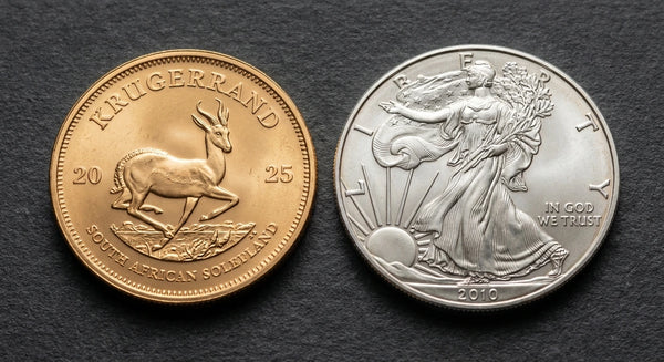 Gold und Silber im Vergleich