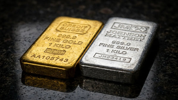 Silber und Gold im Vergleich